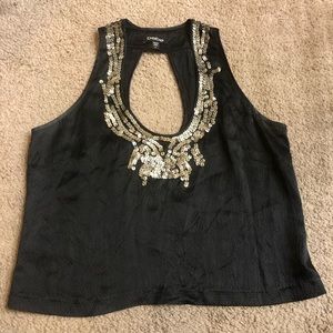 3 for $13! Black Silk Bebe Crop Top